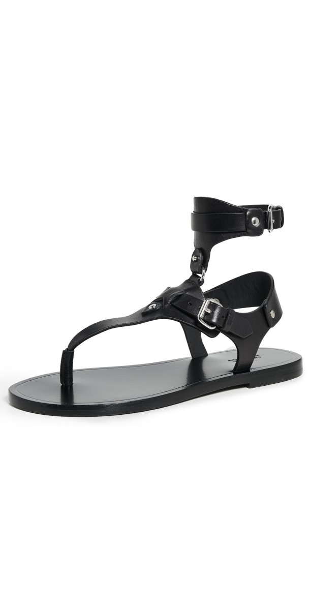 Isabel Marant Eveen Removable Ankle Cuff Sandal Black