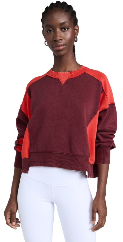 FP Movement Intercept Pullover Sweatshirt Oxblood Red