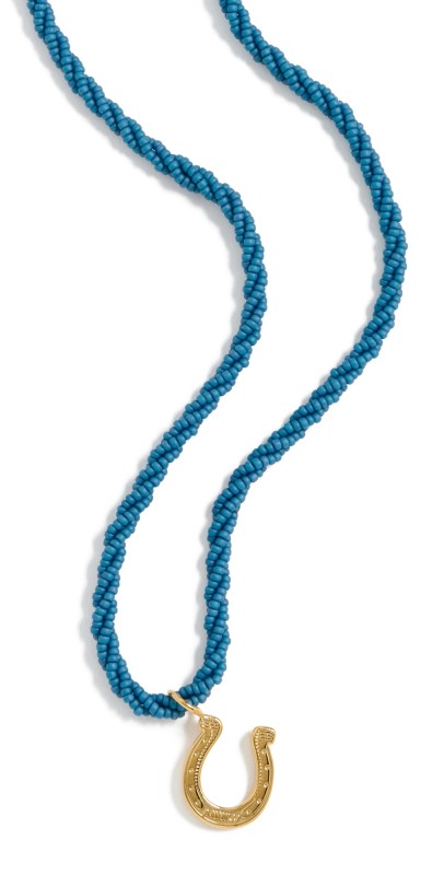 Anni Lu Lady Luck Necklace Faded Denim