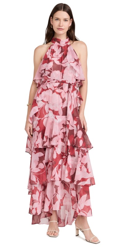 MISA Calissa Dress Flora Rosada
