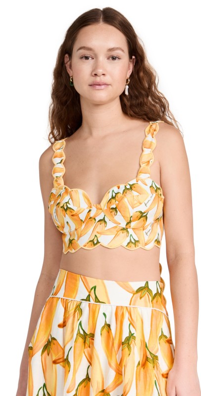 FARM Rio Peppers Off-White Top Peppers Off-white