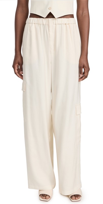 WAYF Layla Cargo Pants Beige