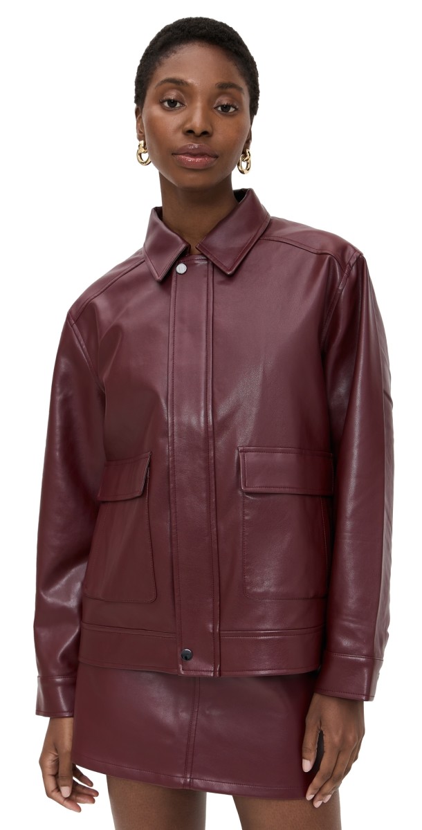 Pistola Valerie Biker Jacket Cabernet