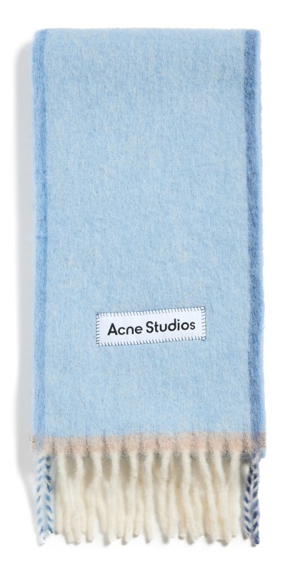 Acne Studios Vally Solid Scarf Denim Blu