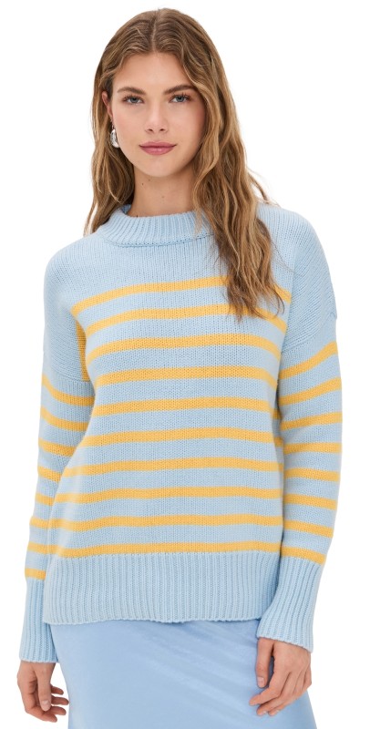 La Ligne Marin Sweater Light Blue/Goldenrod