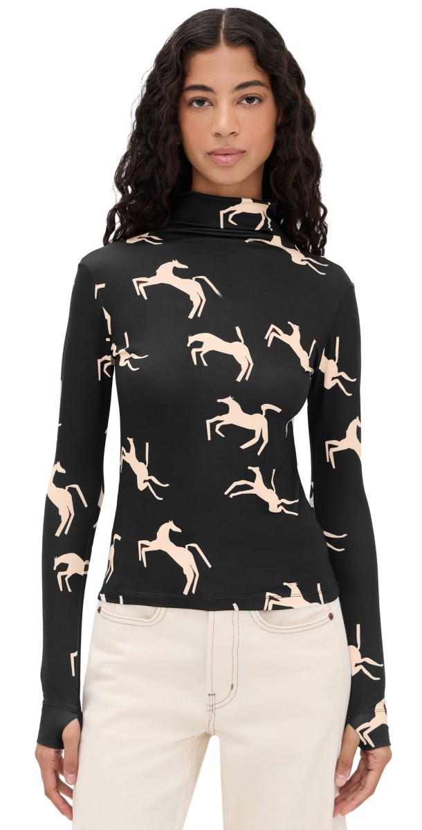 Carolina K Sur Top Black Cream