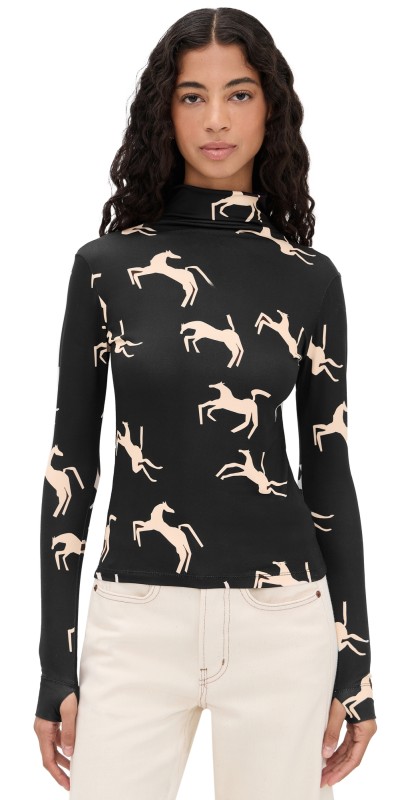 Carolina K Sur Top Black Cream