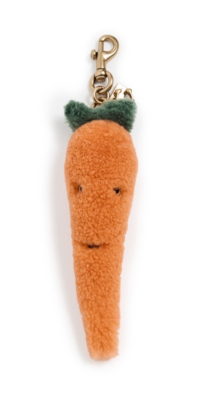 Coach Runway Shearling Carrot Bag Charm Mult