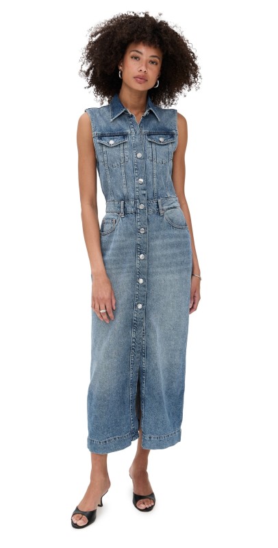 DL1961 Midi Vest Dress endless sea (vintage)