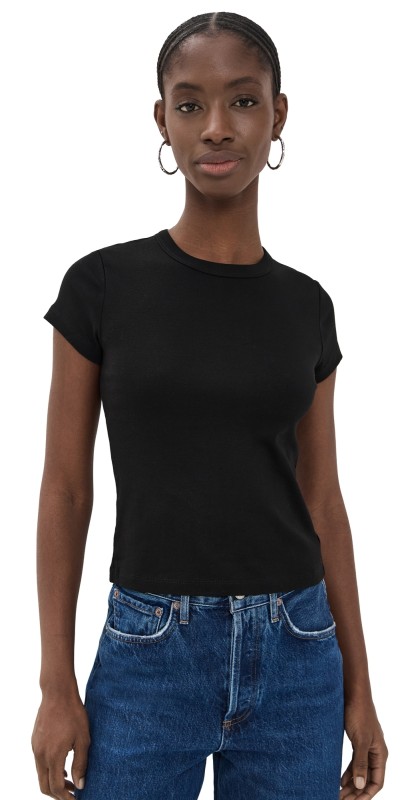 St. Agni Organic Cotton Baby Tee Jet Black