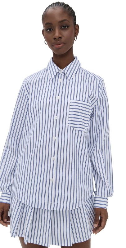 The Upside Lyon Poem Collared Shirt Stripe