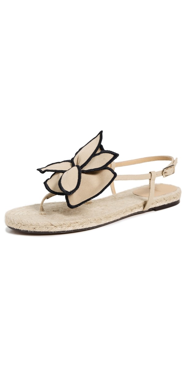 Castañer Poncha Flower Sandals Sand