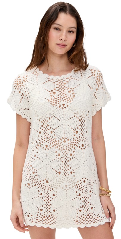 Show Me Your Mumu Cleo Coverup Salty Floral Crochet