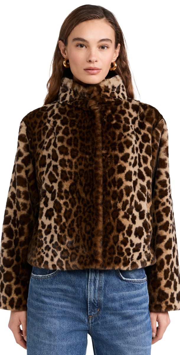 Velvet Valli Faux Fur Jacket Animal