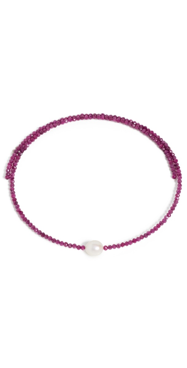 JIA JIA 14k Ruby Pearl Collar Ruby
