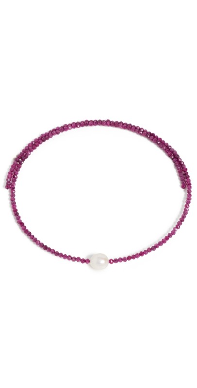 JIA JIA 14k Ruby Pearl Collar Ruby