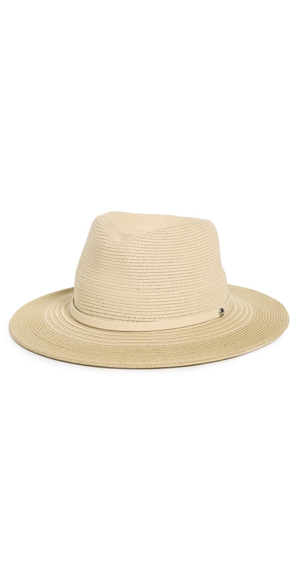 rag & bone City Straw Fedora Light Natural