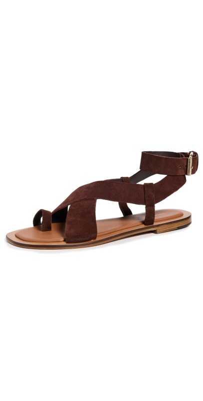 Mansur Gavriel Ankle Strap Sandals Chocolate