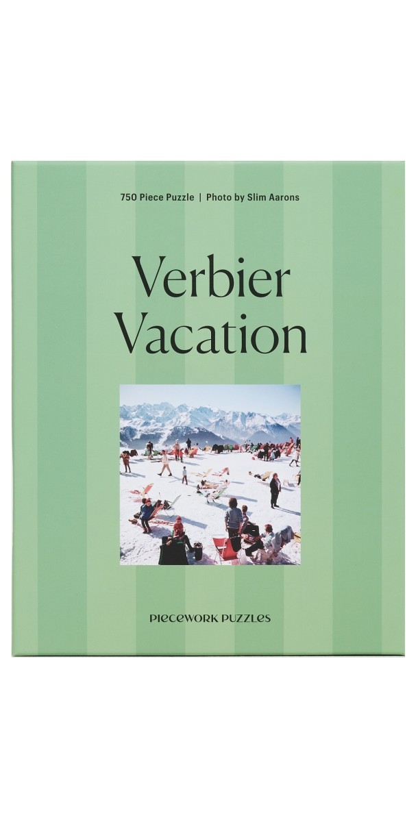 Piecework Puzzles Verbier Vacation Puzzle Striped Green One Siz