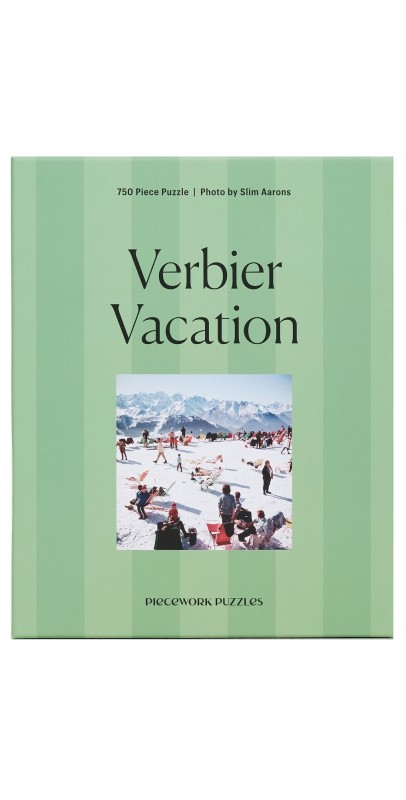 Piecework Puzzles Verbier Vacation Puzzle Striped Green One Siz
