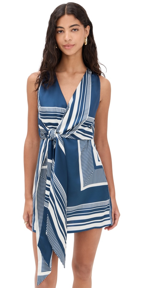 MISA Sakina Dress Linear Geo