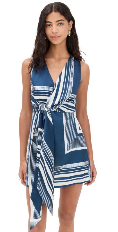 MISA Sakina Dress Linear Geo
