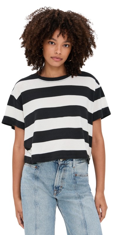 ASKK NY Printed Shrunken Boy Tee Stripe