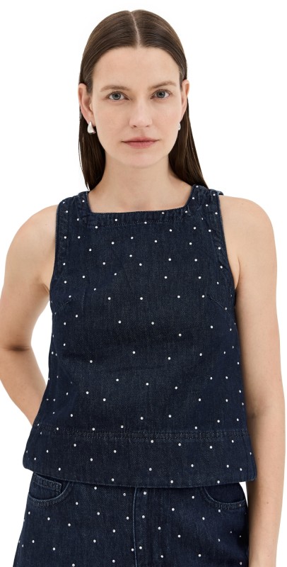 ALIGNE Meg Diamante Top Indigo
