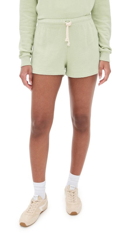 perfectwhitetee French Terry Sweat Shorts Pistachio