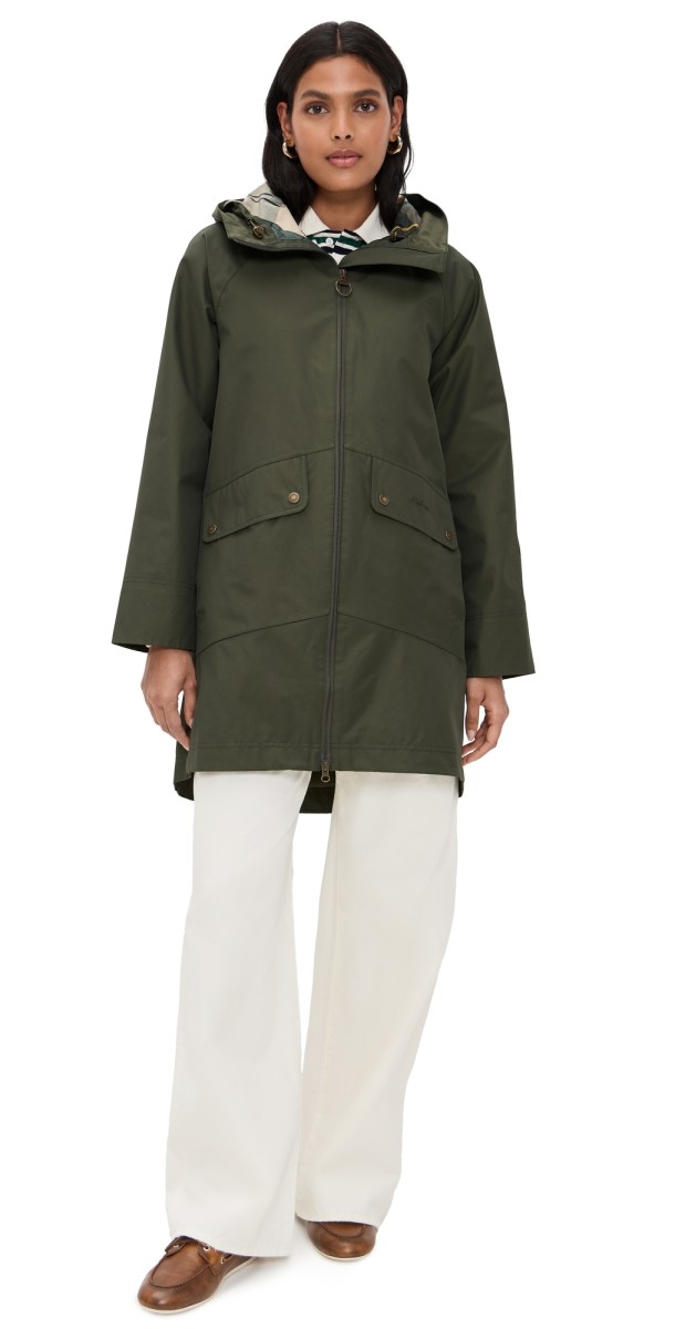 Barbour Barbour Heron Waterproof Jacket Olive