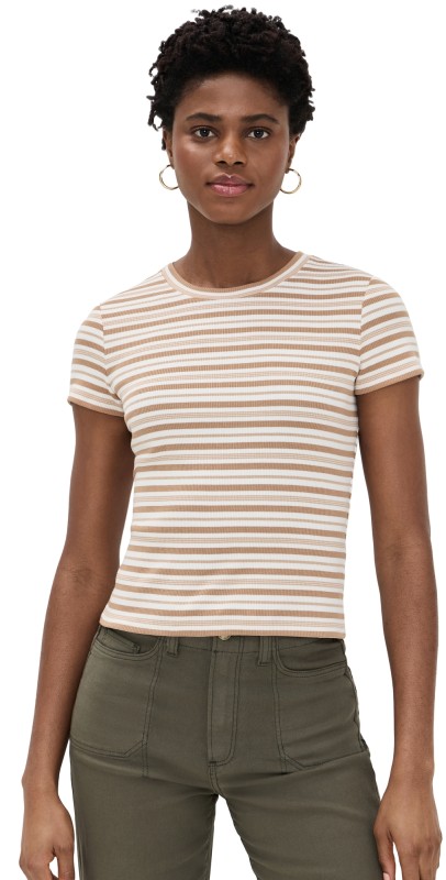 PAIGE Chantrelle Tee Ivory/Biscotti