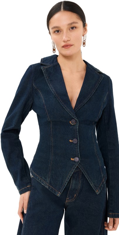Lioness Banks Crop Blazer Indigo