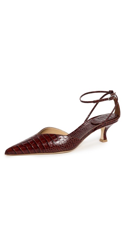 A. W.A. K.E. MODE Dina Coco Sandals Brown