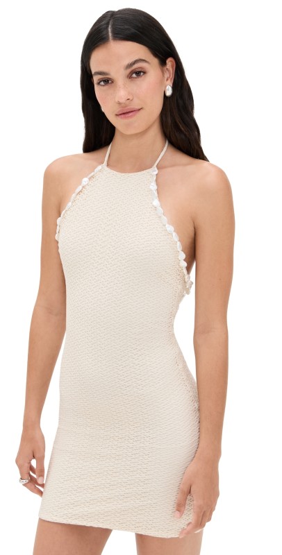 Palmacea Alani Nilo Short Dress Ivory