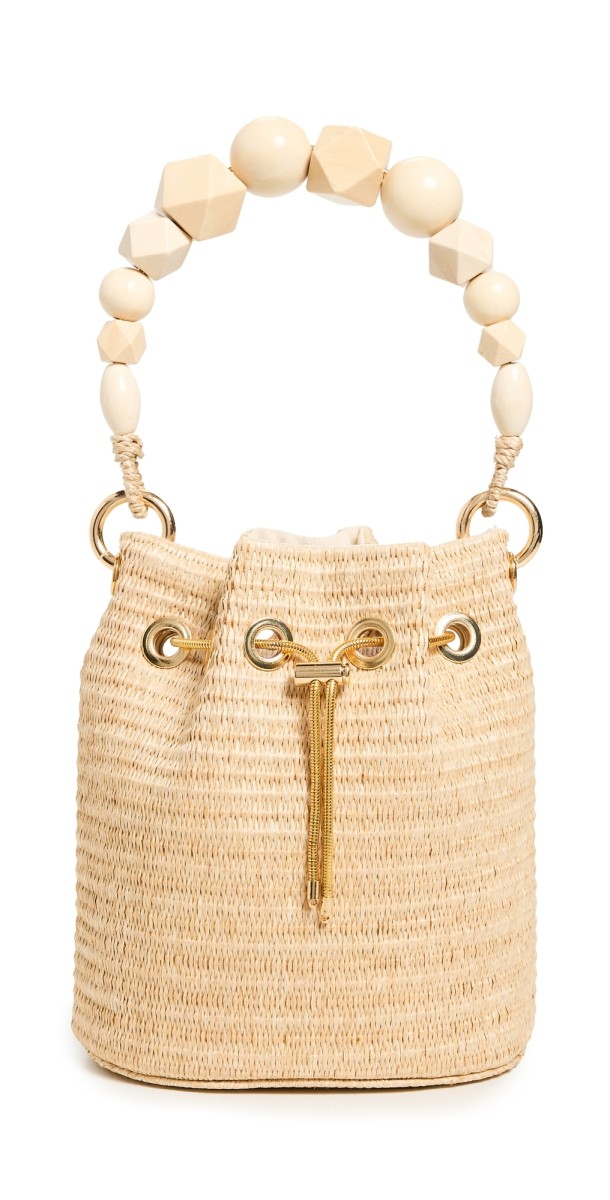 Serpui Ingrid Bucket Bag Natural