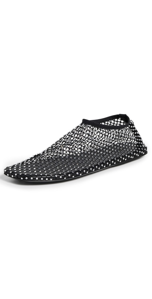 Christopher Esber Minette Bezeled Mesh Flats Bezeled Black