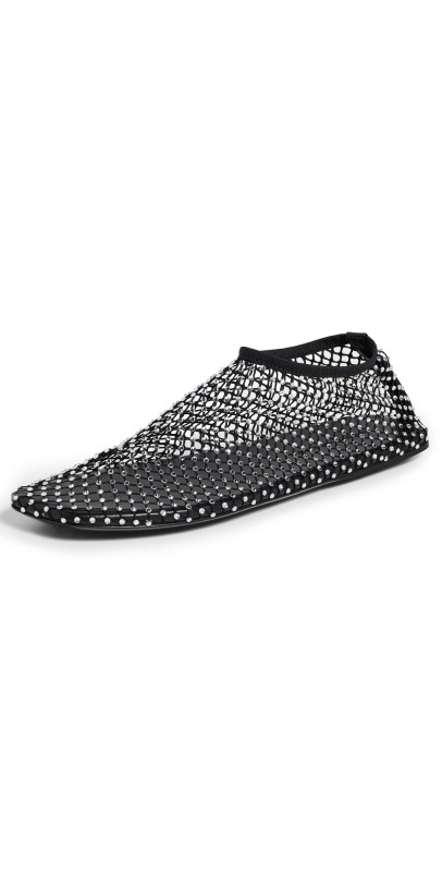 Christopher Esber Minette Bezeled Mesh Flats Bezeled Black