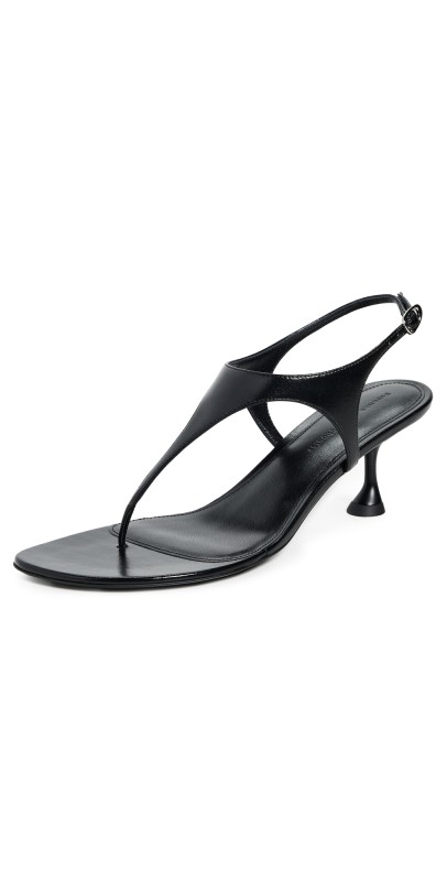 Proenza Schouler Tee Thong Sandals Black