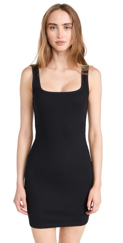 Susana Monaco Rib Tank Dress 18 Black