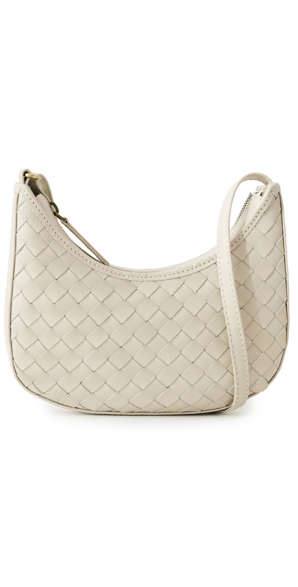 Bembien Mini Sling Carr Weave Cream Bag Cream
