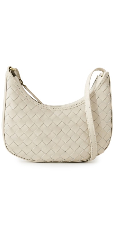 Bembien Mini Sling Carr Weave Cream Bag Cream