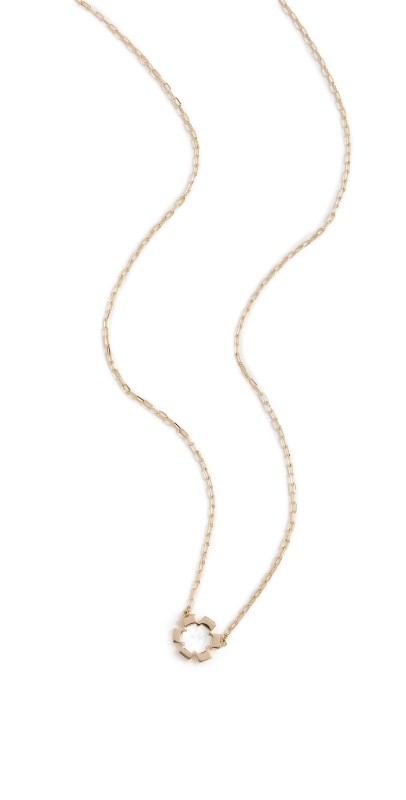 Tory Burch Delicate Pendant Necklace Flower