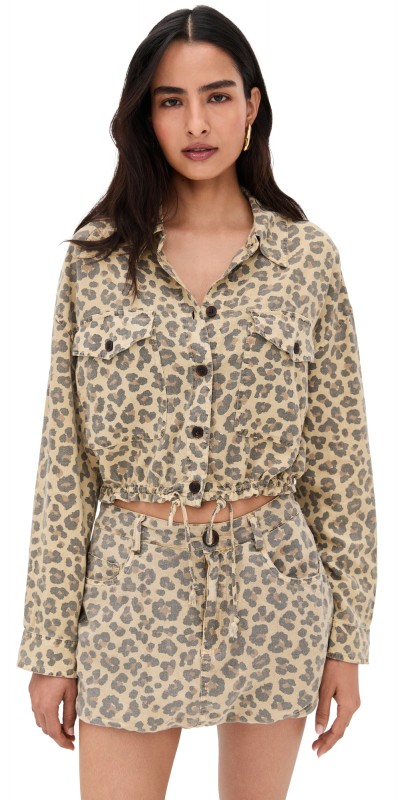 BLANKNYC Wild Story Jacket Leopard Print