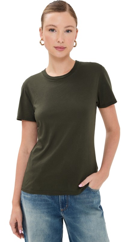 Nili Lotan Mariela Crewneck Tee Clover
