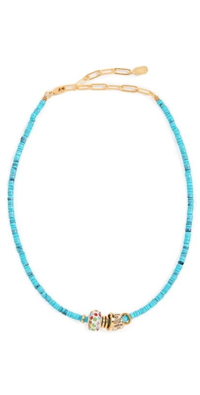 Elizabeth Cole Serelis Necklace Turquois