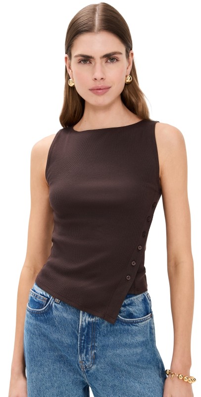 Reformation Hudson Knit Top Mole