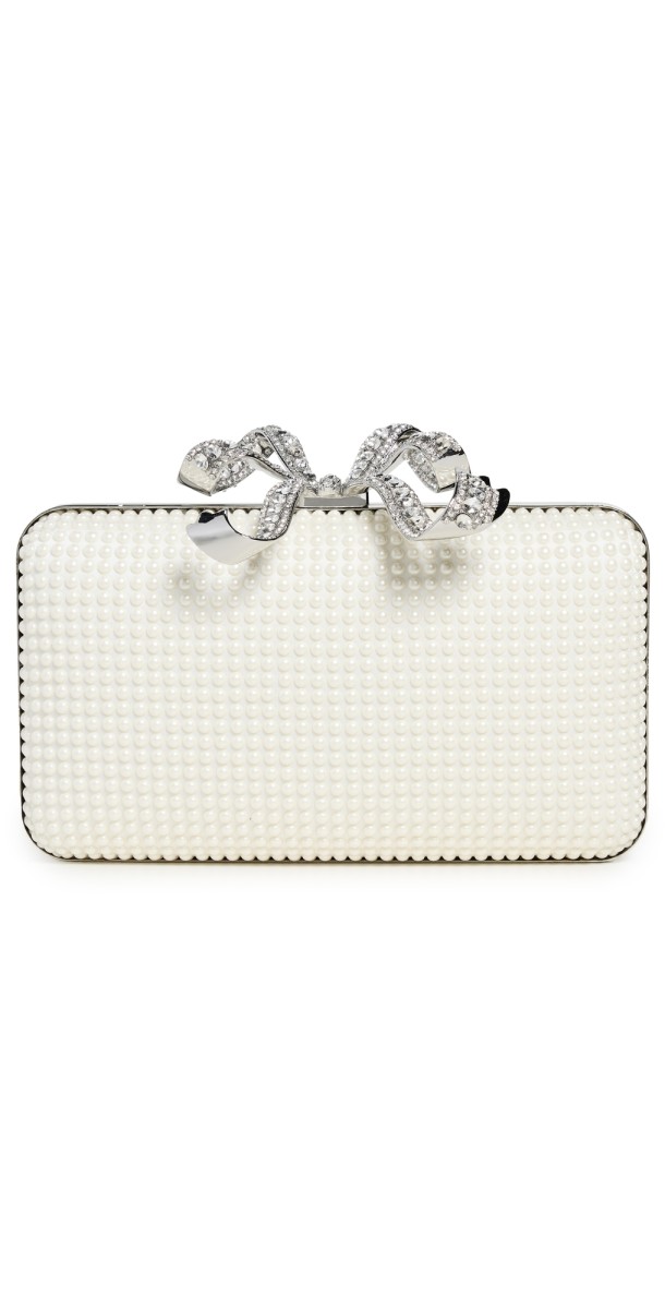 Self Portrait Pearl Box Clutch Color