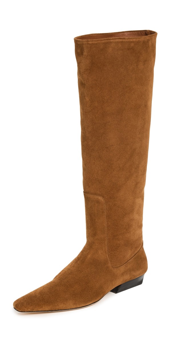 STAUD Wally Flat Boots Tan