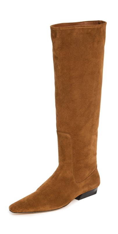 STAUD Wally Flat Boots Tan