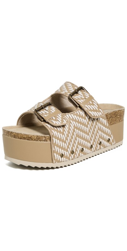 Intentionally Blank Cooper-2 Sandals Taupe Combo